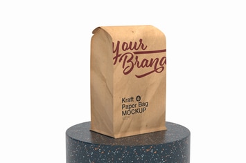 Kraft Paper Bag Mockup