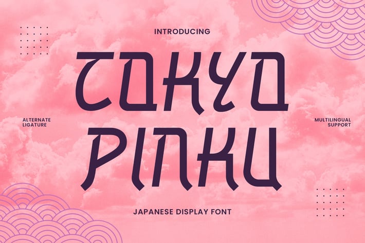 Tokyo Pinku - Japanese Display Font