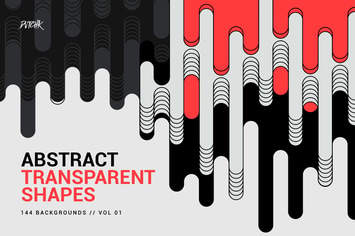 Abstract Transparent Rounded Shapes | Vol. 01