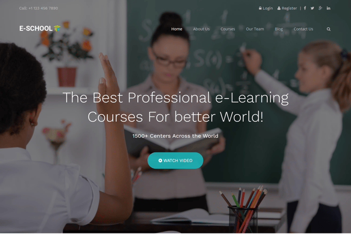 E-School - Learning and Courses HTML5 Template