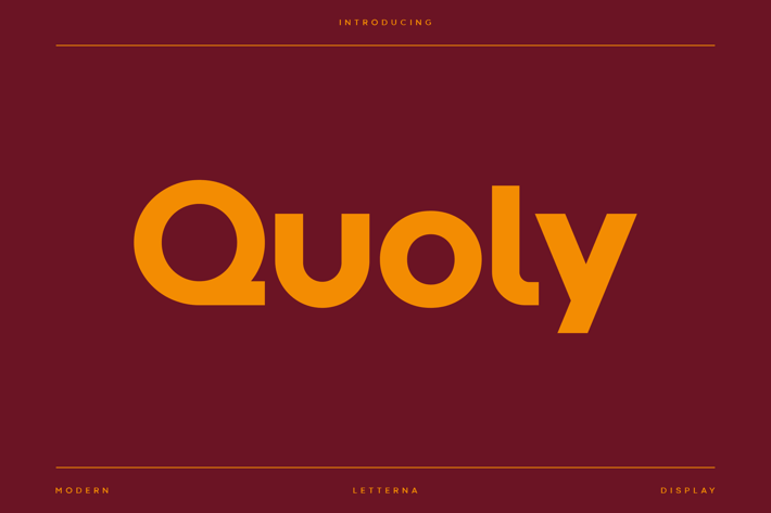 Quoly - Modern Display Typeface