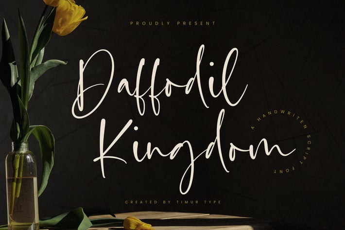 Daffodil Kingdom - Handwritten Script Font TT