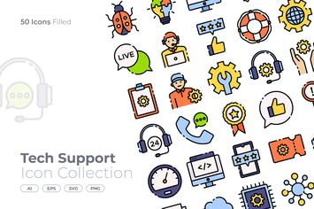 Tech Support Color Icon