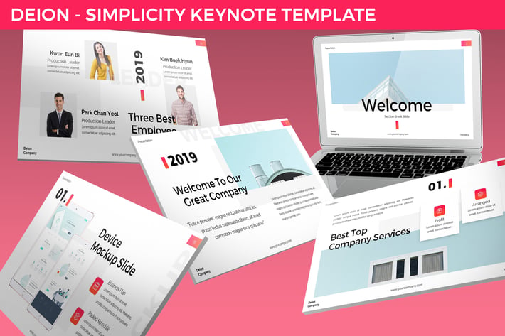 Deion - Simplicity Keynote Template