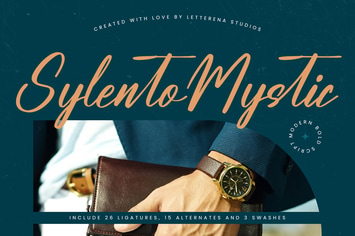 Sylento Mystic  Modern Bold Script