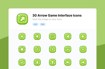 Arrow Game Interface Icons