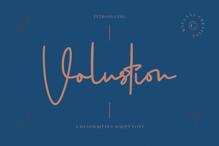 Volustion Handwritten Script Font