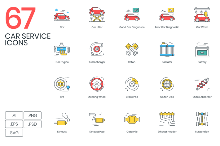 Car Service Icons