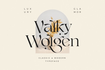 Valky Classic Modern Typeface