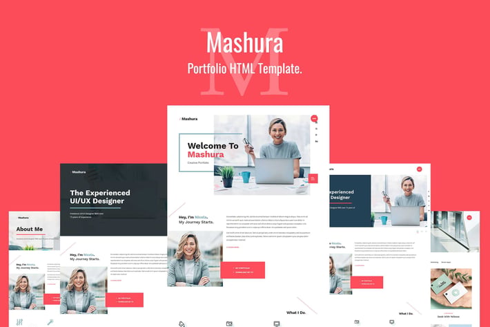 Mashura - Single Portfolio HTML Template