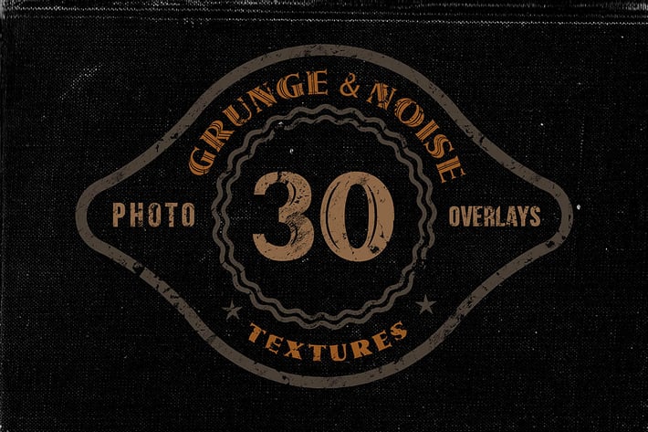 30 Noise or Grunge Overlay Textures