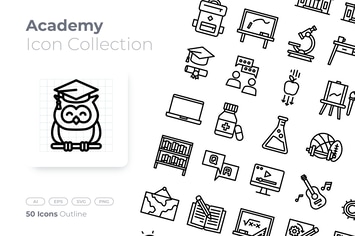 Academy Outline Icon