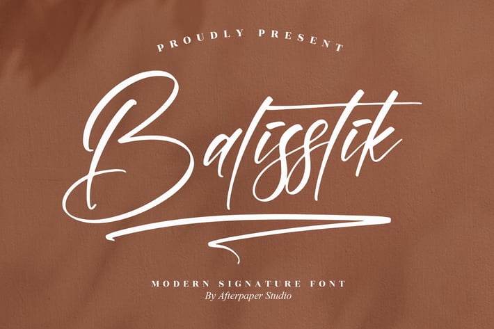 Balisstik Modern Signature Font