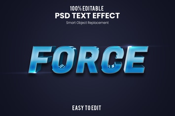 Force - 3D Text Effect