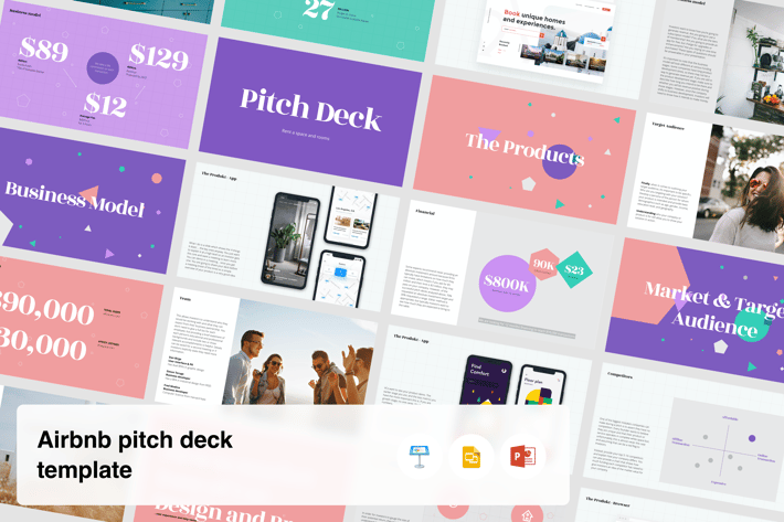Airbnb Startup pitch deck template