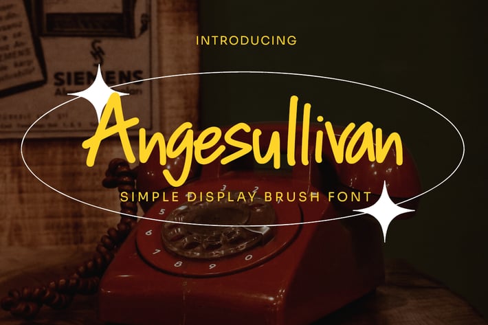 Angesullivan - Simple Display Brush Font