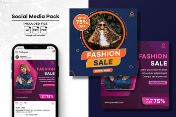 Fashion Sale Social Media Post Template