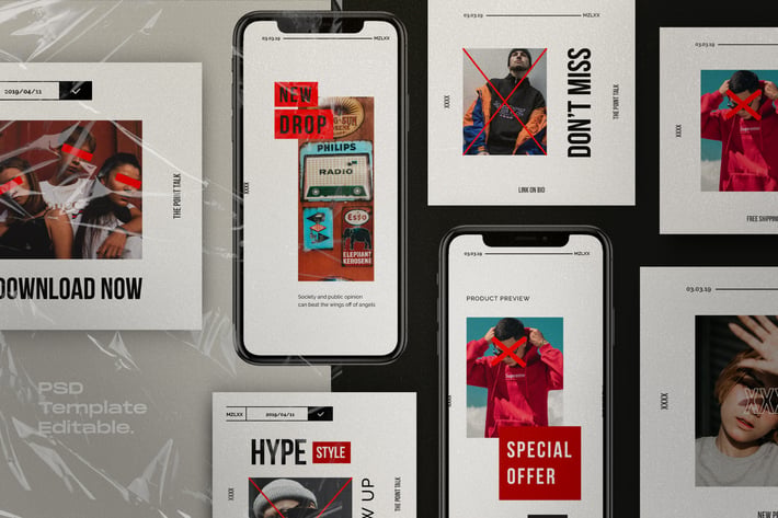Mazilixx Pack 1 - Instagram Social Media + Stories