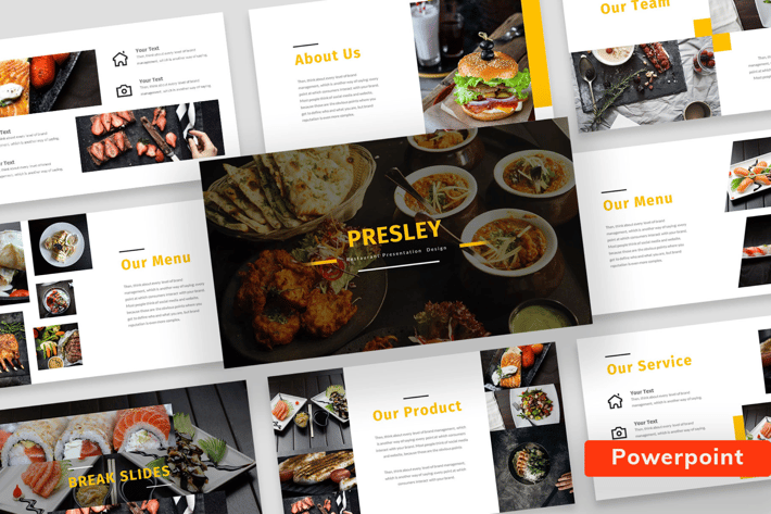 Presley - Restaurant Powerpoint Presentation