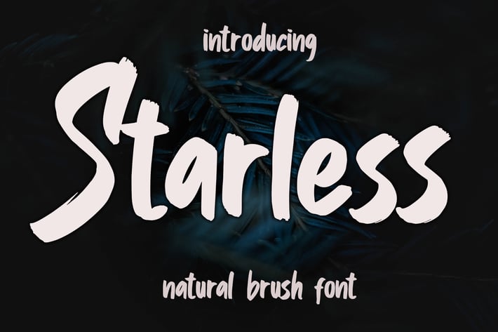 Starless Brush Font