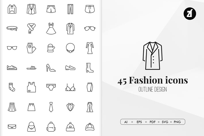 45 Fashion elements in minimal design