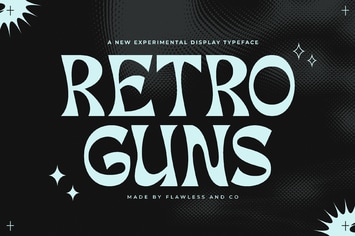 Retro Guns Display Font Typeface