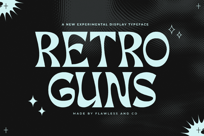 Retro Guns Display Font Typeface