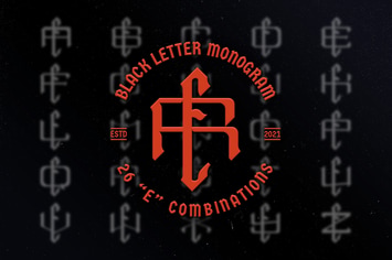 E Black Letter Monogram Logo Vol.3