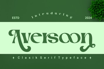 Aversoon - Classic Typeface Font