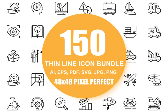 150 Line Icons