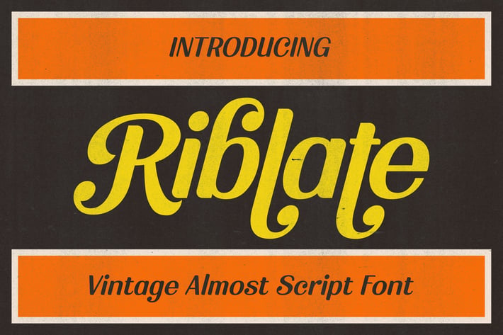 Riblate - Vintage Casual Fonts