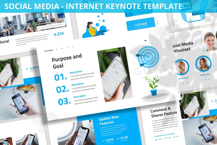 Social Media - Internet Keynote Template