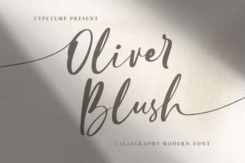 Oliver Blush Calligraphy Modern Wedding Font