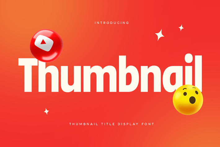 Thumbnail - Thumbnail Title Headline Display Font