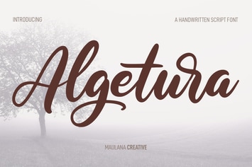 Algetura Cursive Script Font