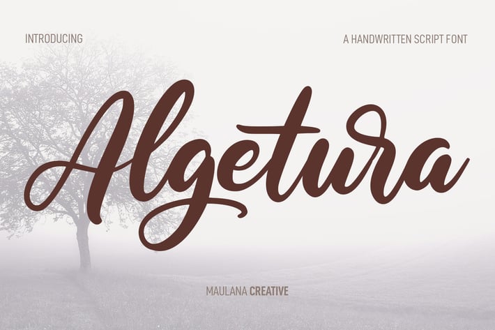 Algetura Cursive Script Font