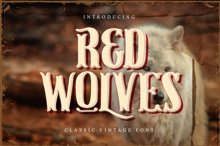 Red Wolves | Classic Vintage Font