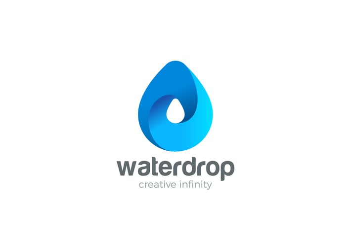Logo Water Drop Drink Aqua Droplet