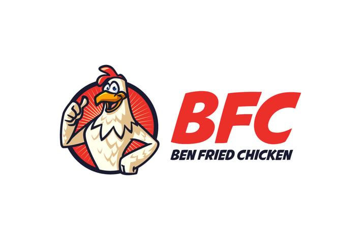 Chicken Mascot Logo - Chicken Character Logo
