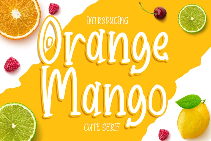 Orange Mango - Cute Serif Font