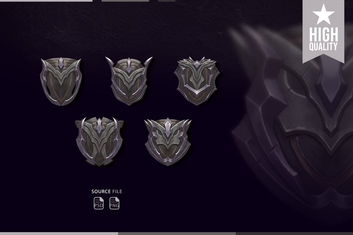 Sub Badges Blackborn Shield for Twitch
