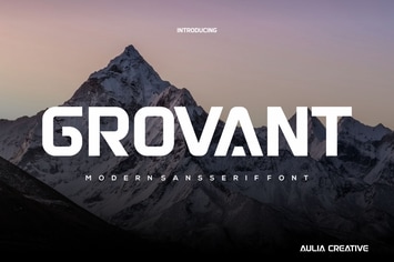 Grovant Logo Typeface