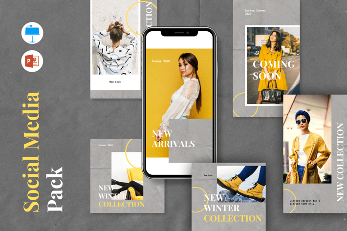 Instagram Powerpoint and Keynote Templates