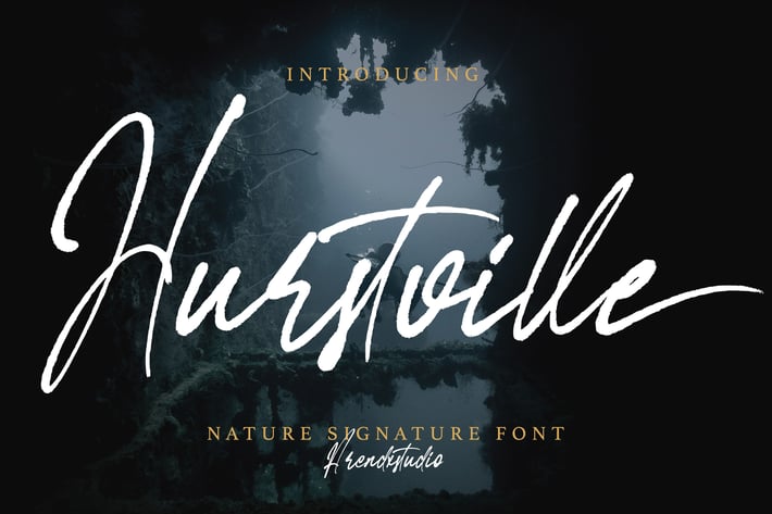 Hurstville - Brush Signature Font