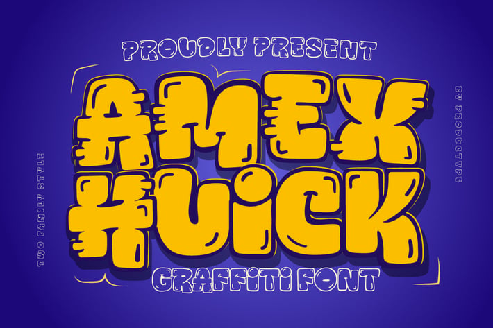 Amex Huick - Display Graffiti Font