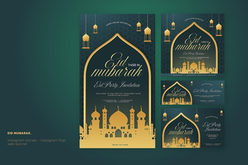 Cd Eid Mubarak Social Media Banner