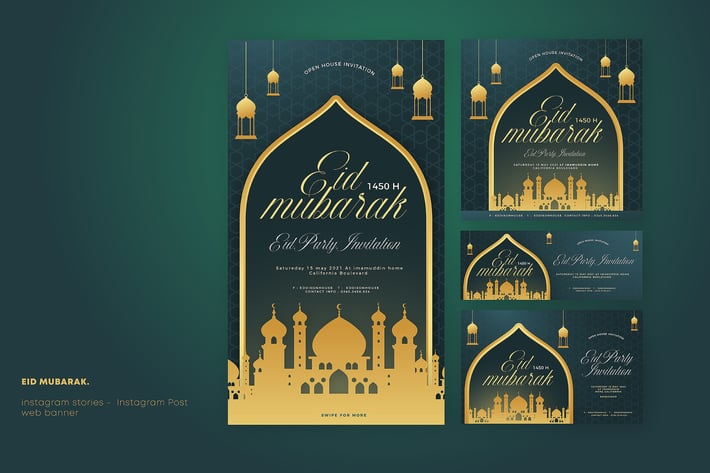 Cd Eid Mubarak Social Media Banner