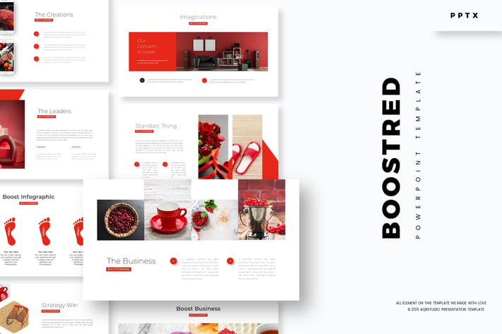 Boost Red - Powerpoint Template