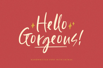 Hello Gorgeous - Handwritten Font