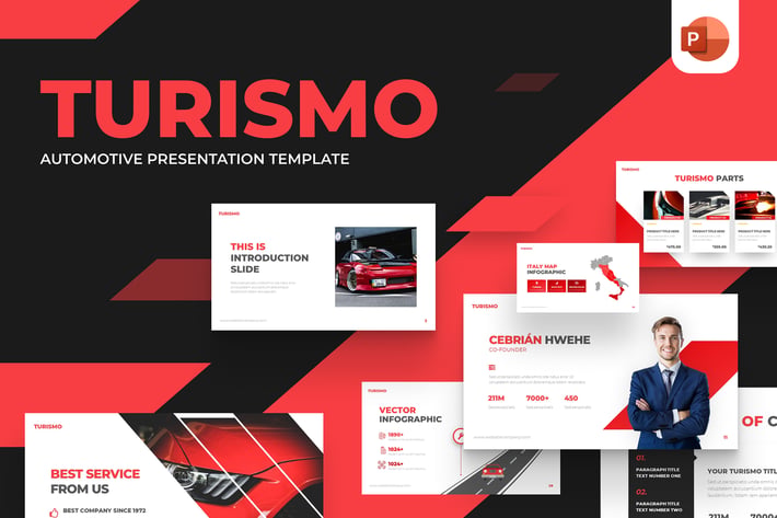 Turismo Automotive Powerpoint Template